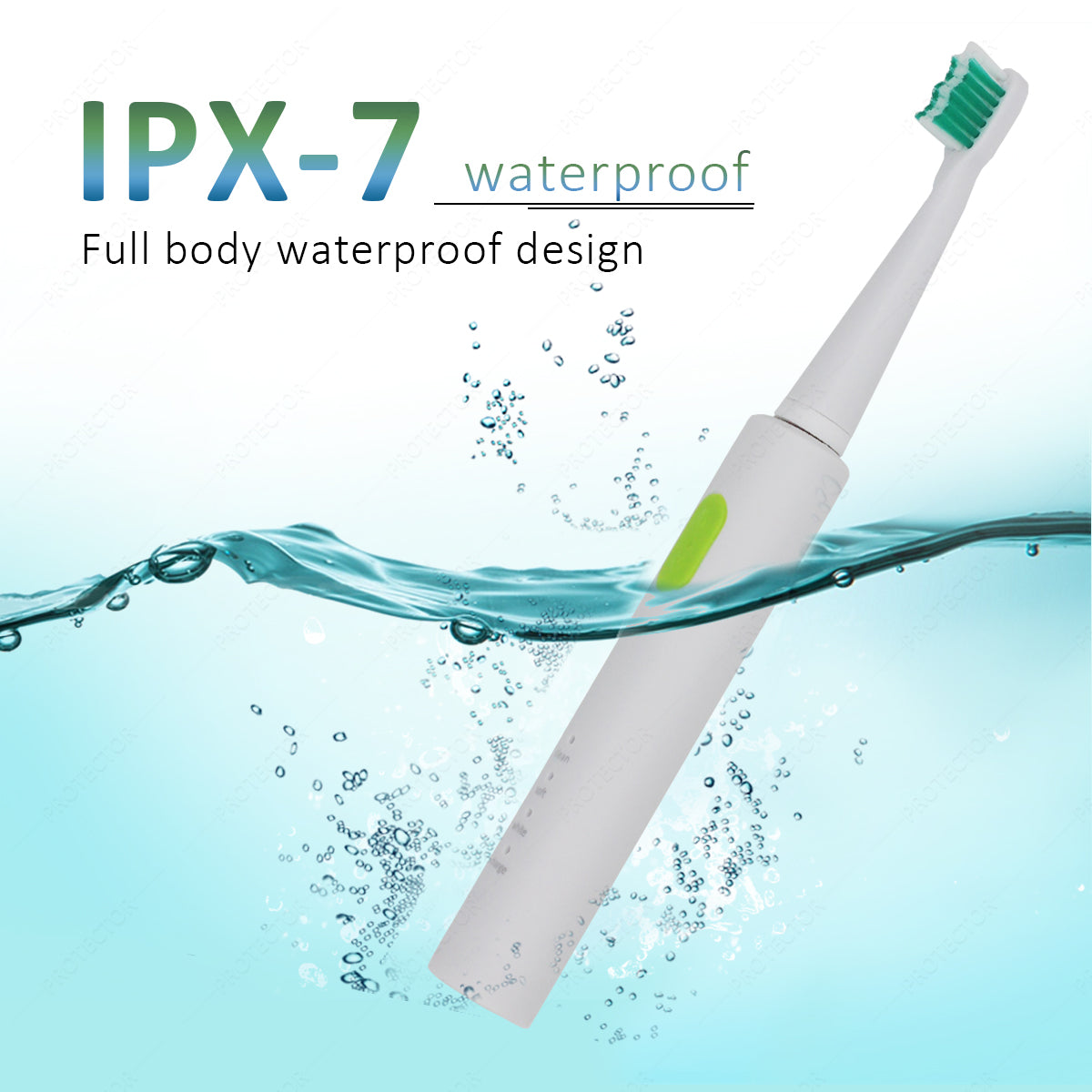 PROTECTOR S6 Sonic Electric Toothbrush – 4 Modes with USB Rechargeable Battery