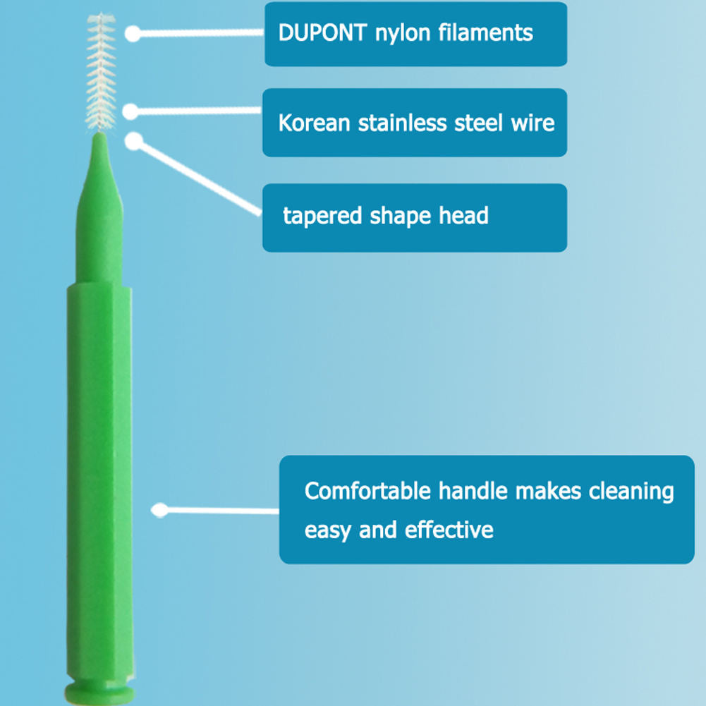 Naturelledent Interdental brushes for Cleaning The Teeth Portable Oral Dental Hygiene