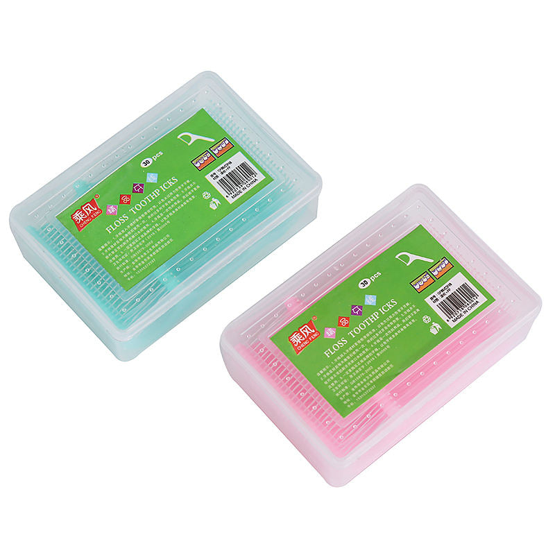 Naturelledent 30pcs Portable Durable Dental Floss Eco Friendly Plastic flossing Disposable Toothpick Dental Floss Pick