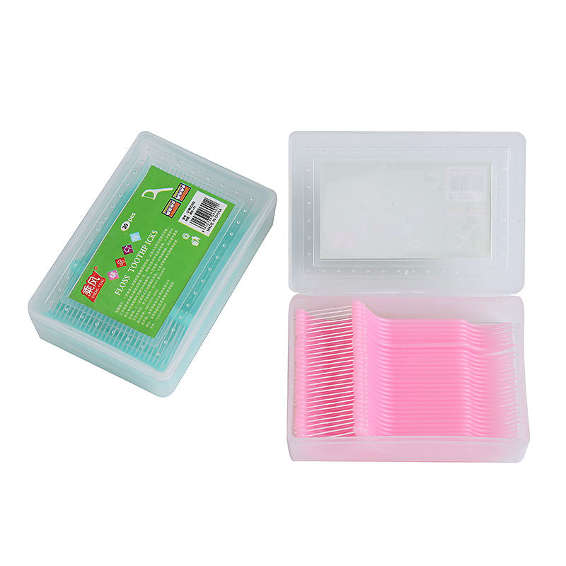Naturelledent 30pcs Portable Durable Dental Floss Eco Friendly Plastic flossing Disposable Toothpick Dental Floss Pick