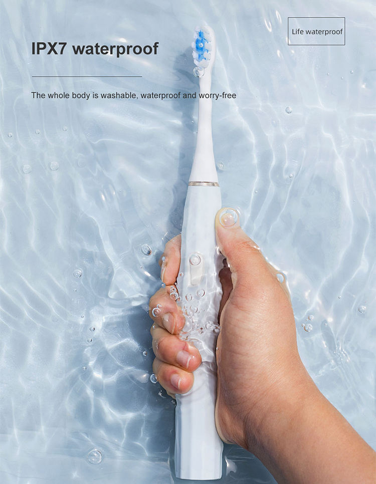 Naturelledent IPX7 Waterproof Rechargeable Automatic Sonic Electric Toothbrush Sonic Oral Care For Adults and Kids
