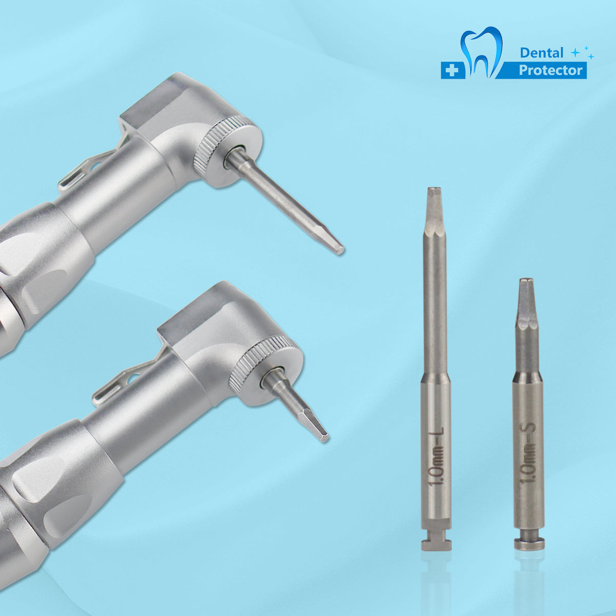 Dental Low Speed Handpiece Implant Torque Wrench 5N-35N Drivers 2.35mm Latch Type Bits Contra Angle Universal Silver Metal Box