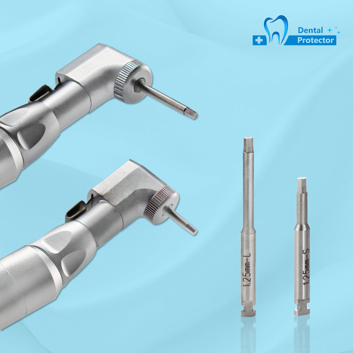 Dental Low Speed Handpiece Implant Torque Wrench 5N-35N Drivers 2.35mm Latch Type Bits Contra Angle Universal Silver Metal Box