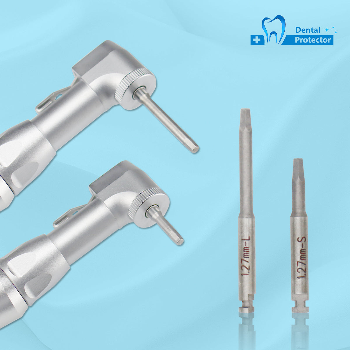 Dental Low Speed Handpiece Implant Torque Wrench 5N-35N Drivers 2.35mm Latch Type Bits Contra Angle Universal Silver Metal Box