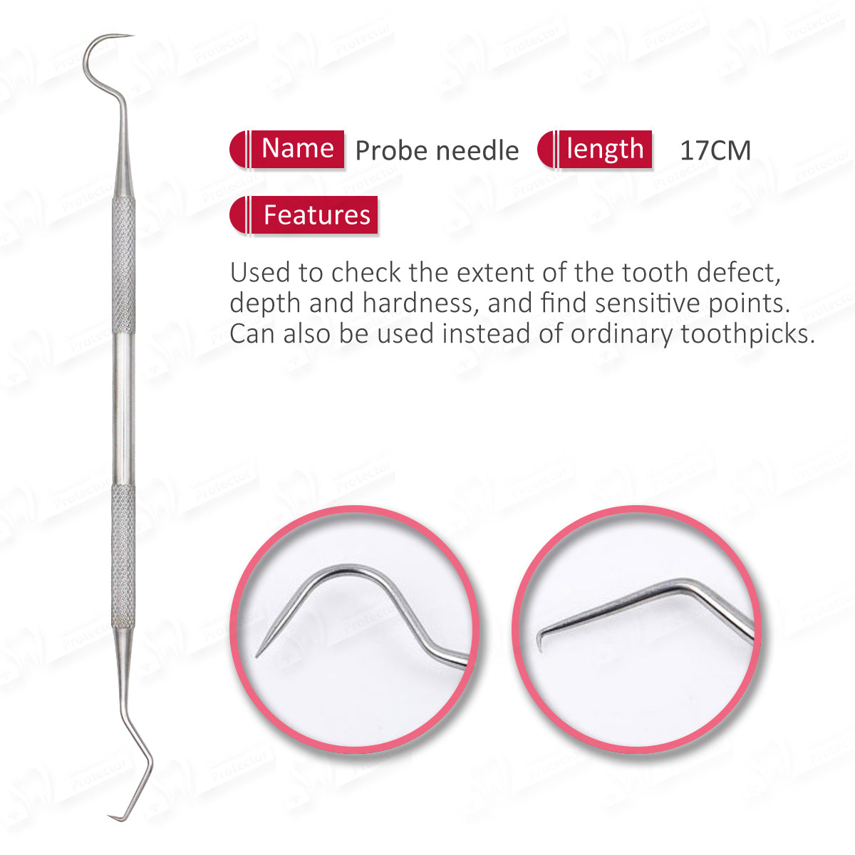 Dental Tools Smile Dent Pro Kit, Stainless Steel Dental Scaler, Mouth Mirror, Tarter Scraper, Tooth Pick, Tweezers, Plaque And Calculus Remover Dentist Hygiene Instruments Set For Home & Pet Oral Use