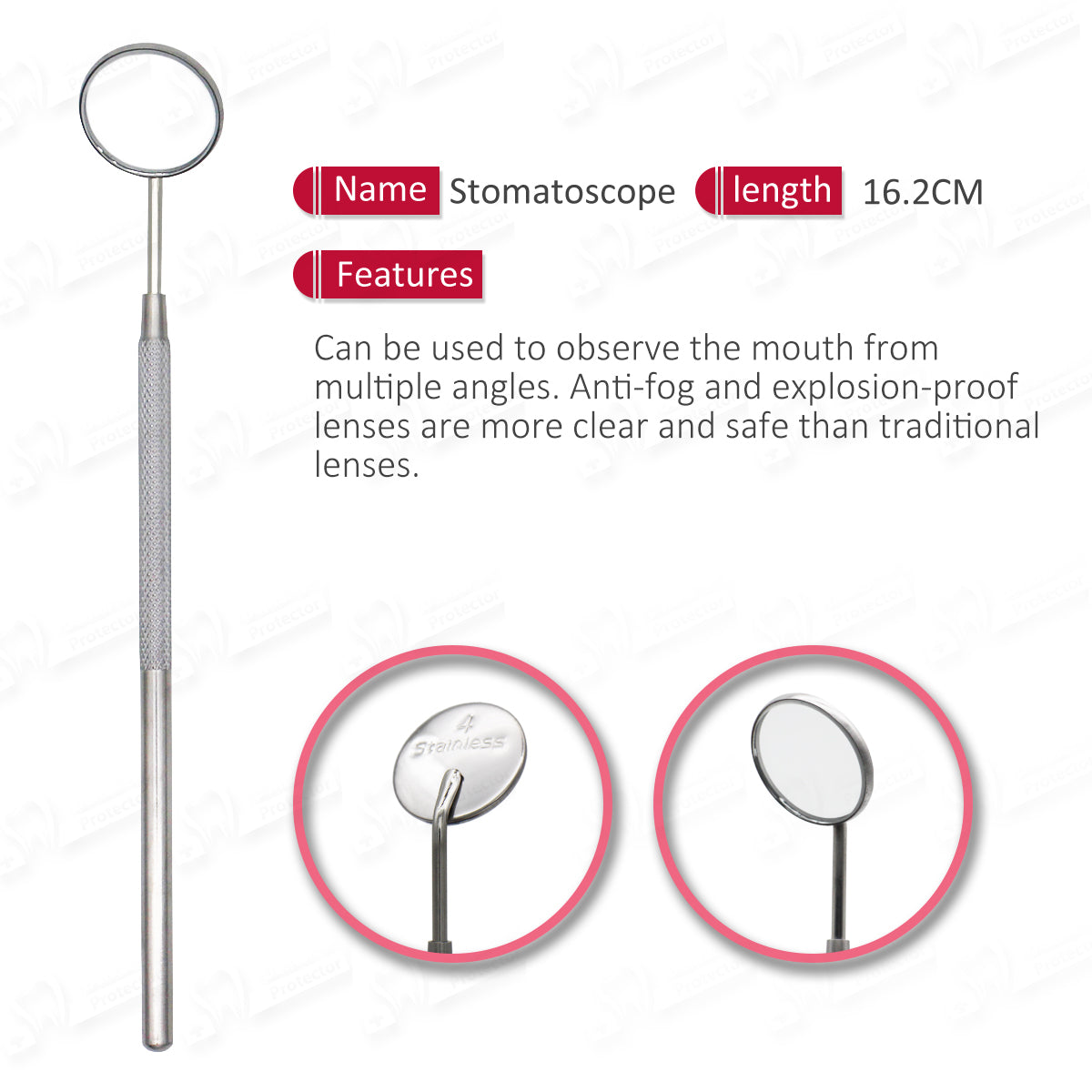 Dental Tools Smile Dent Pro Kit, Stainless Steel Dental Scaler, Mouth Mirror, Tarter Scraper, Tooth Pick, Tweezers, Plaque And Calculus Remover Dentist Hygiene Instruments Set For Home & Pet Oral Use