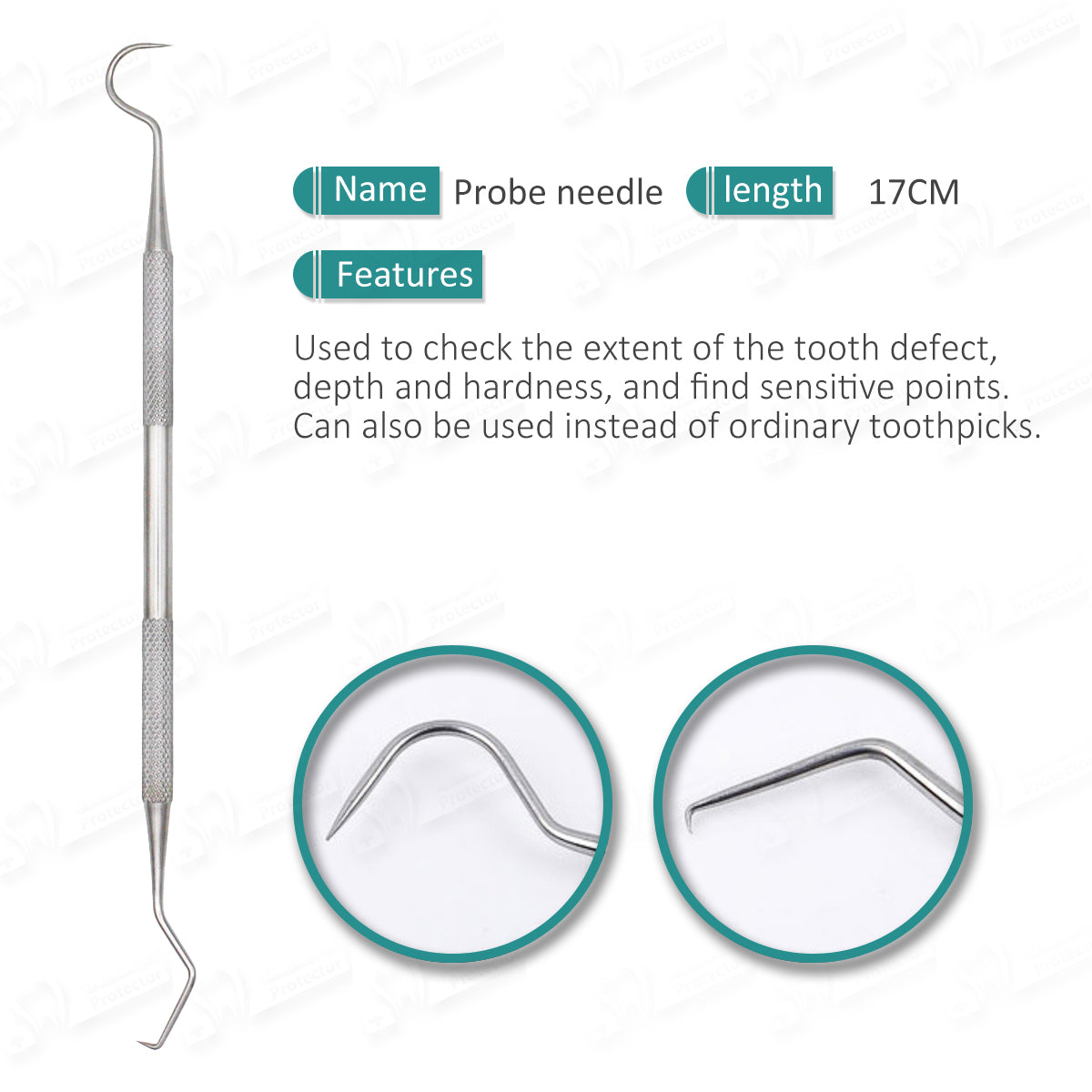 Dental Tools Smile Dent Pro Kit, Stainless Steel Dental Scaler, Mouth Mirror, Tarter Scraper, Tooth Pick, Tweezers, Plaque And Calculus Remover Dentist Hygiene Instruments Set For Home & Pet Oral Use