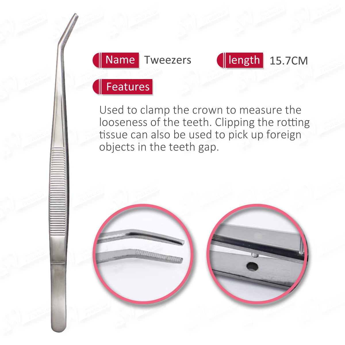Dental Tools Smile Dent Pro Kit, Stainless Steel Dental Scaler, Mouth Mirror, Tarter Scraper, Tooth Pick, Tweezers, Plaque And Calculus Remover Dentist Hygiene Instruments Set For Home & Pet Oral Use