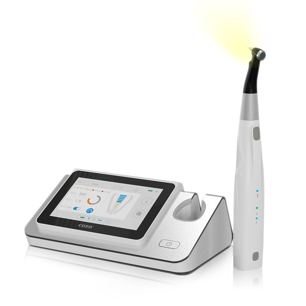 COXO Dental Wireless Bluetooth Endo motor with Apex Locator 2 in 1 C-smart Pilot with 5-inch touch screen ,build-in most of file system