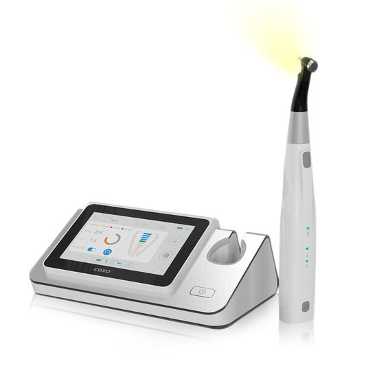 COXO Dental Wireless Bluetooth Endo motor with Apex Locator 2 in 1 C-smart Pilot with 5-inch touch screen ,build-in most of file system