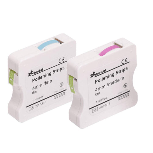 Dental Polishing Strips Teeth Abrasive & Finishing Strips 4mm x 6M, Inter-Dental Oral Care Cleaning Tool - Sanding Grinding Whitening Teeth (Blue&Pink)