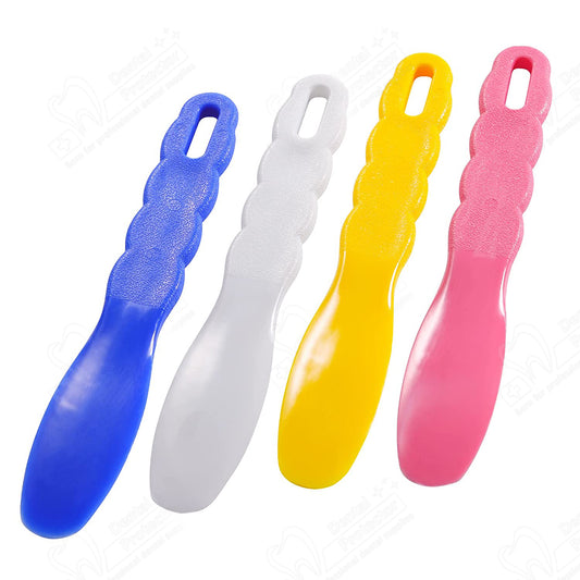 4 Pcs Dental Plastic Spatulas 7.7" for Laboratory, Dentists, Autoclavable Craft Tools for Mixing Alginate, Plaster, Stone, Impression Material - 4 Colors