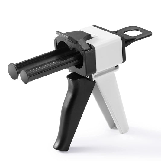 Dispenser Gun Kit 50ml Dental Impression Material Dispensing Guns, Solid Epoxy Gun 1:1/1:2 for Dispense Dental Resin Materials, Adhesive and Glue