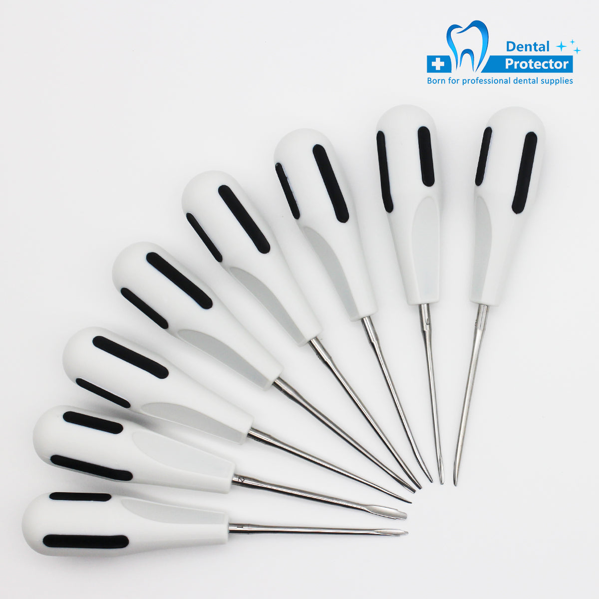 PROTECTOR Tooth Extraction Elevators Kit Dental Minimally Invasive Forceps Stainless Steel Oral Surgery Tools Dentist Lab Tools