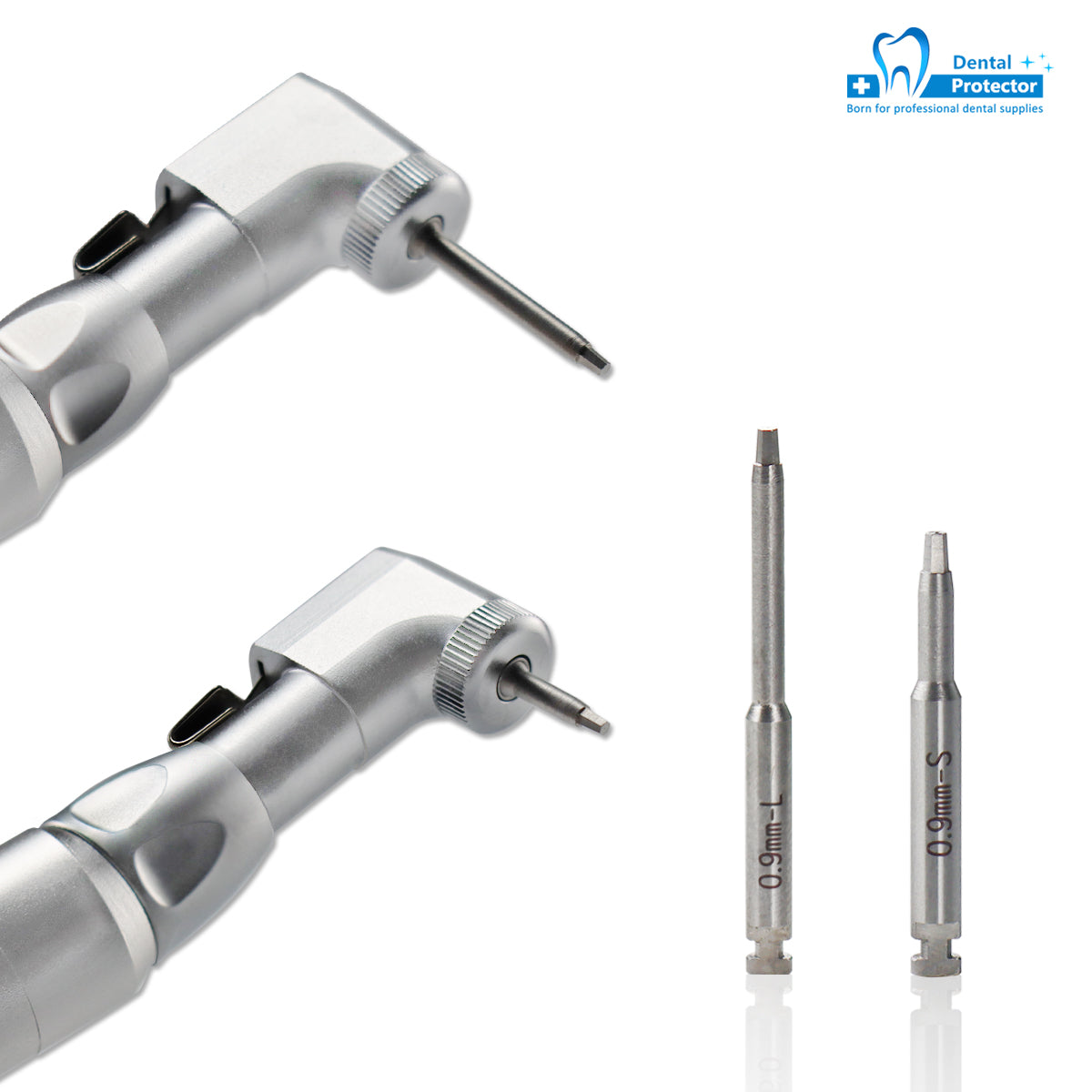 Dental Low Speed Handpiece Implant Torque Wrench 5N-35N Drivers 2.35mm Latch Type Bits Contra Angle Universal Silver Metal Box