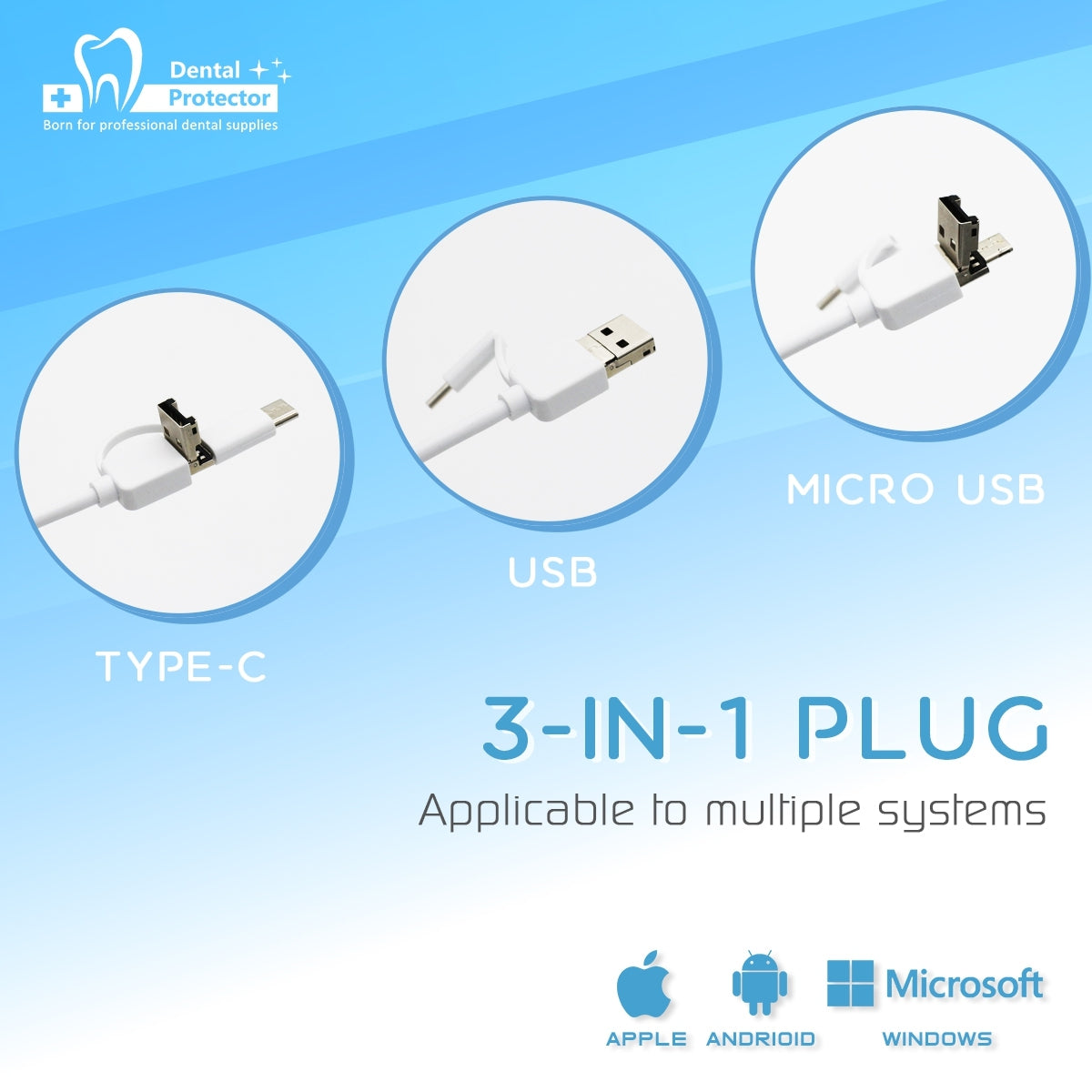 HD Dental Camera Wi-Fi Wireless Intraoral Camera System Dental Portable Oral Inspection Camera Mini Camera Dental Tools