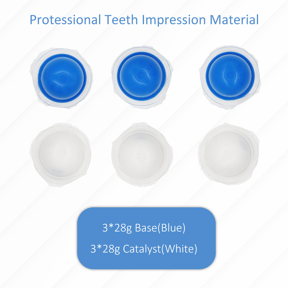 TIK-SI Teeth Impression Kit Putty Silicone Material Tray Teeth Molding Kit for Dental Impression Medium