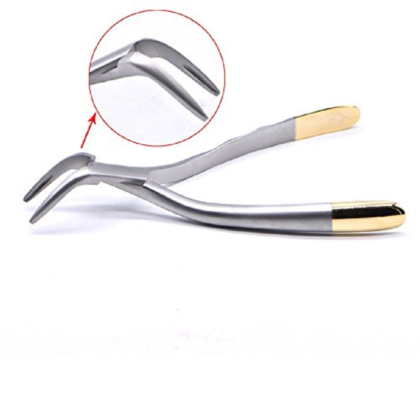 Dental Tooth Extraction Forcep for Root Fragment Minimally Invasive Dental Instrument Curved Forcep