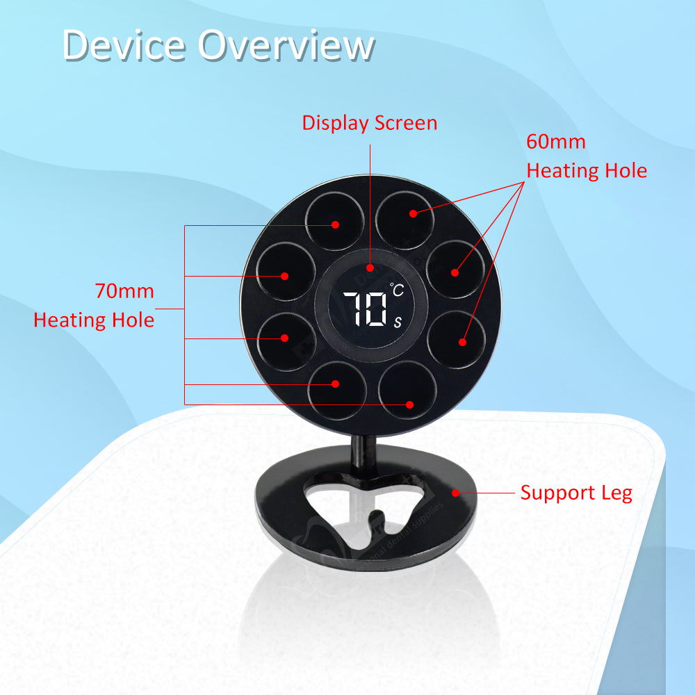 Protector AR Heater Heating Machine for Composite Resin,Agar,Sodium Hypochlorite Material Warmer with Temperature Display