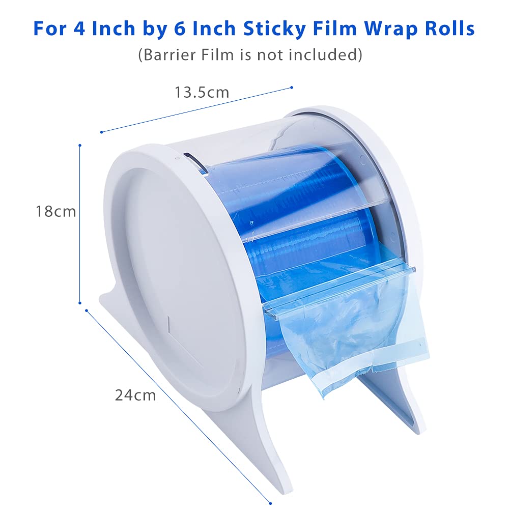 Dental Barrier Film Dispenser, Acrylic Protecting Barrier Film Holder for Film Support & Dust-Proof, Dispensing Box Barrier Dispensers Plastic Stand Holder