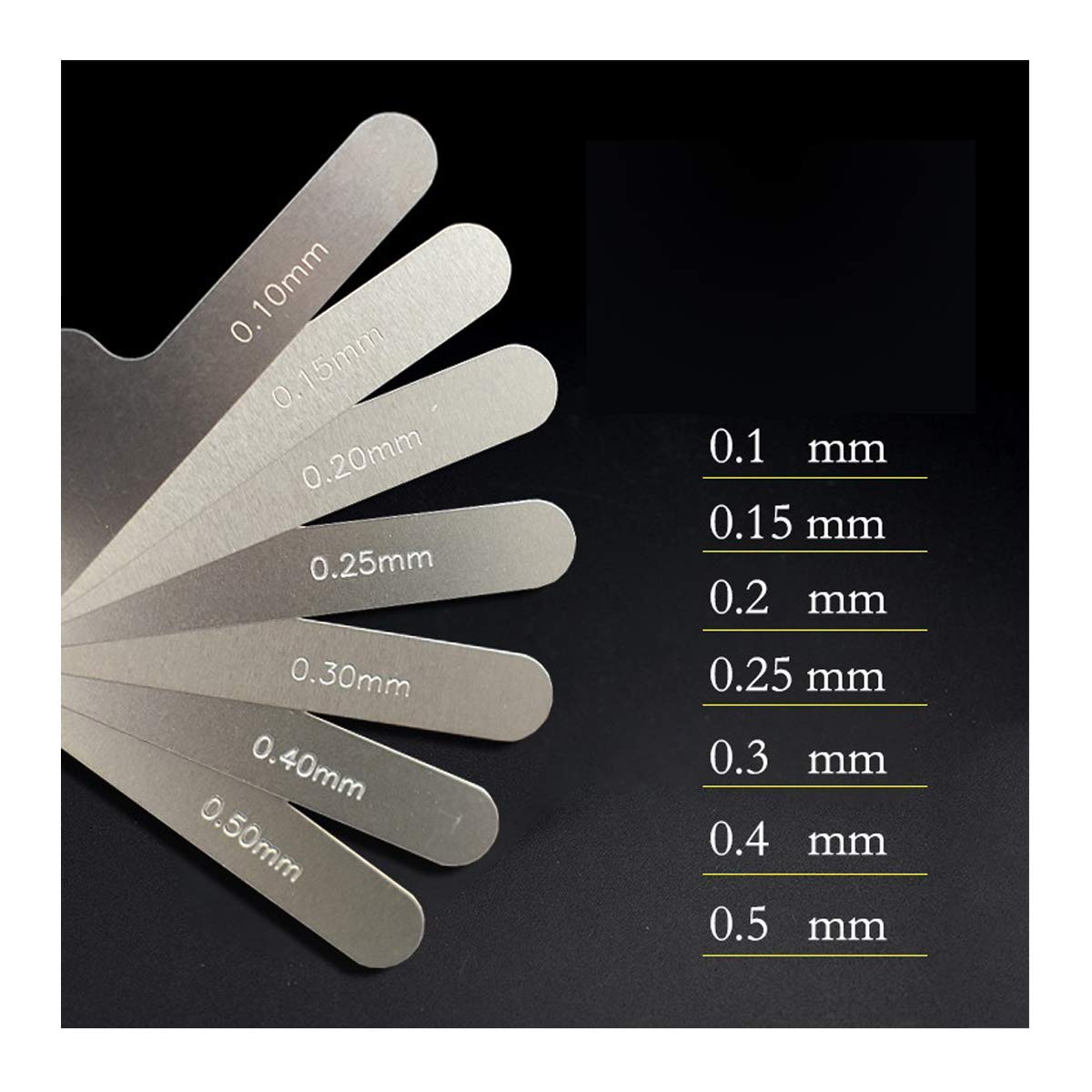 Orthodontic gap ruler Dental Interproximal Reduction Gauge Ruler Tooth Gap Measuring IPR System Stainless Steel Orthodontic Instrument