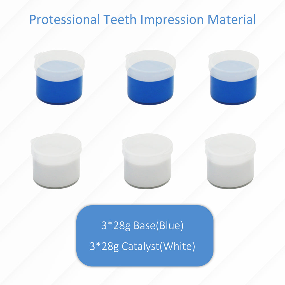 TIK-GS Dental Impression Kit - 168 Gm Putty Silicone - 2Dental Trays-Upper and Lower- DIY Teeth Molding Kit - for Home or Clinic Use -Teeth Impression Putty Silicone Material