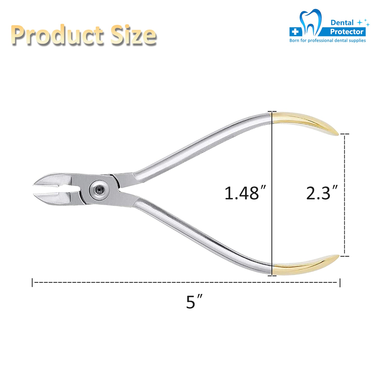 Dental Ligature Cutter Plier, Orthodontic Light Wire Cutting Pliers Instruments with Tip