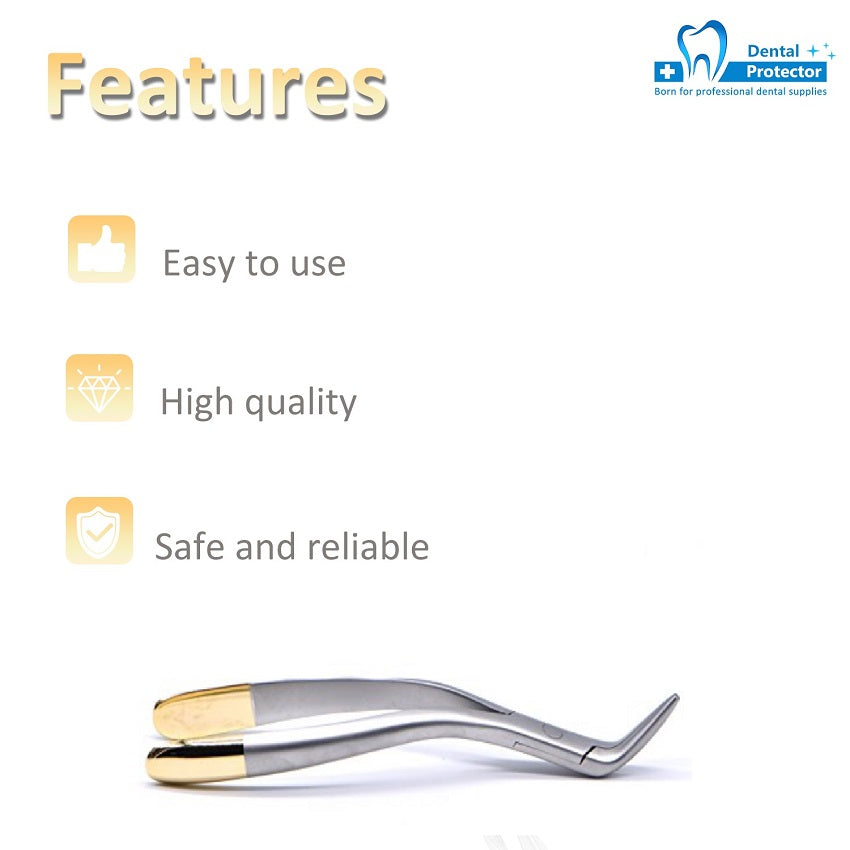 Dental Tooth Extraction Forcep for Root Fragment Minimally Invasive Dental Instrument Curved Forcep