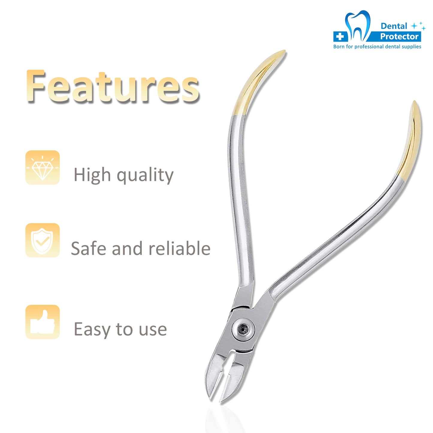 Dental Ligature Cutter Plier, Orthodontic Light Wire Cutting Pliers Instruments with Tip
