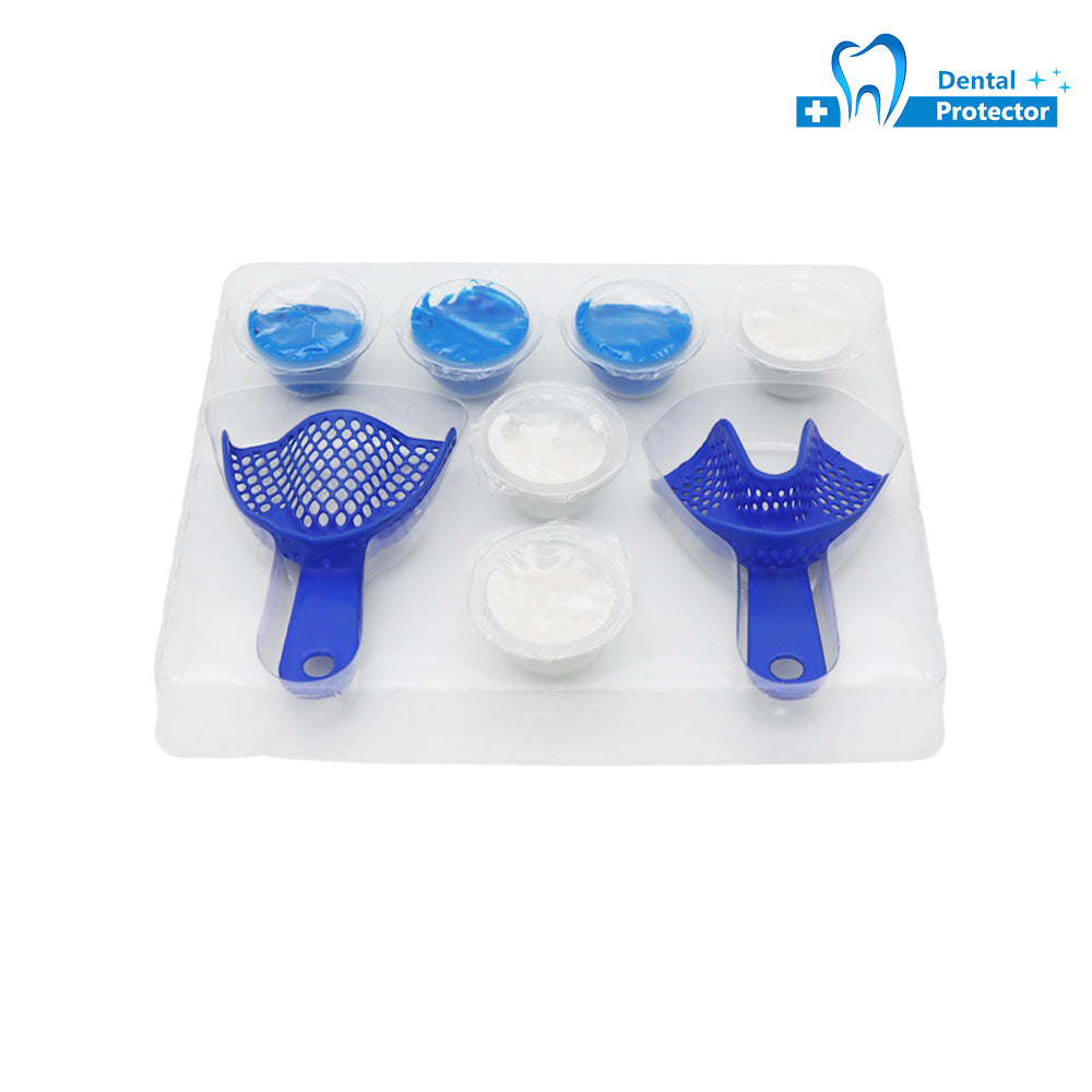 TIK-SI Teeth Impression Kit Putty Silicone Material Tray Teeth Molding –  Protector Dental