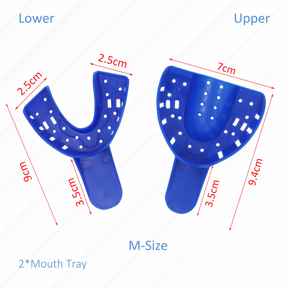 TIK-GS Dental Impression Kit - 168 Gm Putty Silicone - 2Dental Trays-Upper and Lower- DIY Teeth Molding Kit - for Home or Clinic Use -Teeth Impression Putty Silicone Material
