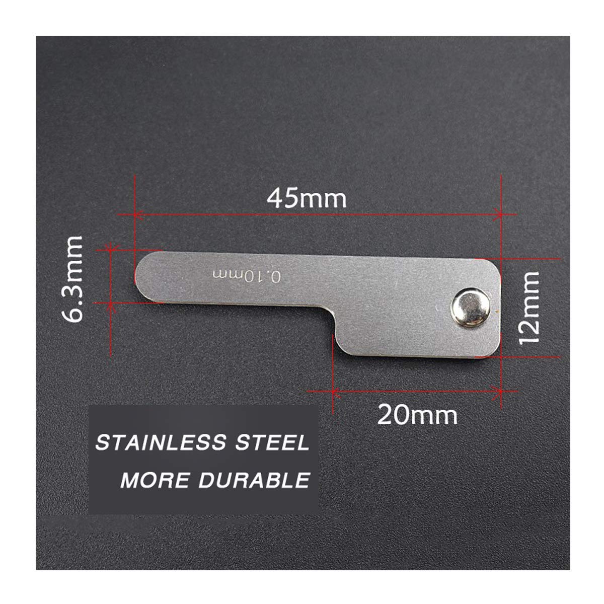 Orthodontic gap ruler Dental Interproximal Reduction Gauge Ruler Tooth Gap Measuring IPR System Stainless Steel Orthodontic Instrument
