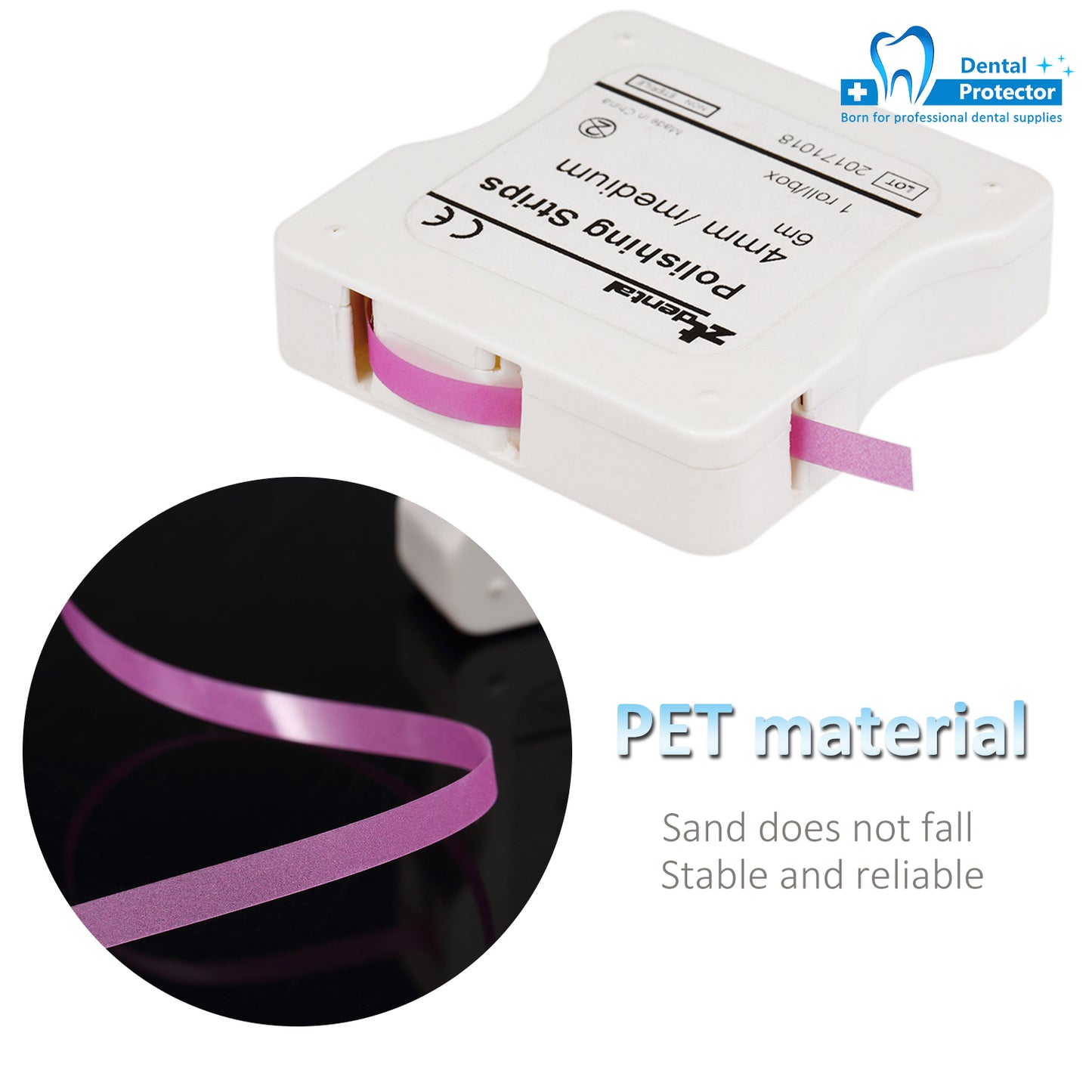 Dental Polishing Strips Teeth Abrasive & Finishing Strips 4mm x 6M, Inter-Dental Oral Care Cleaning Tool - Sanding Grinding Whitening Teeth (Blue&Pink)