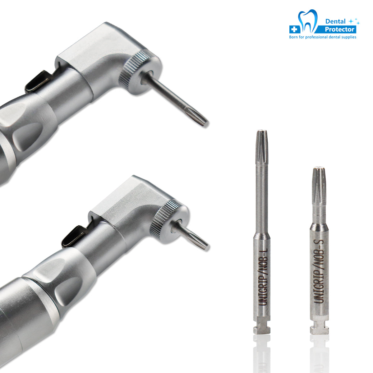 Dental Low Speed Handpiece Implant Torque Wrench 5N-35N Drivers 2.35mm Latch Type Bits Contra Angle Universal Silver Metal Box