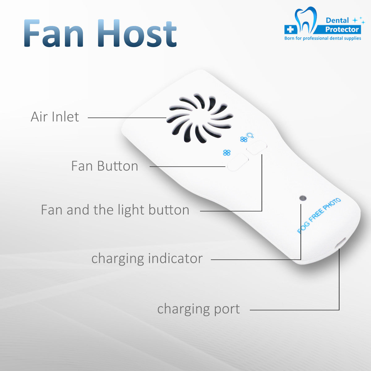 FP01 Dental oral imaging device stainless steel mirror intelligent oral photo shadowless anti-fog photographic equipment