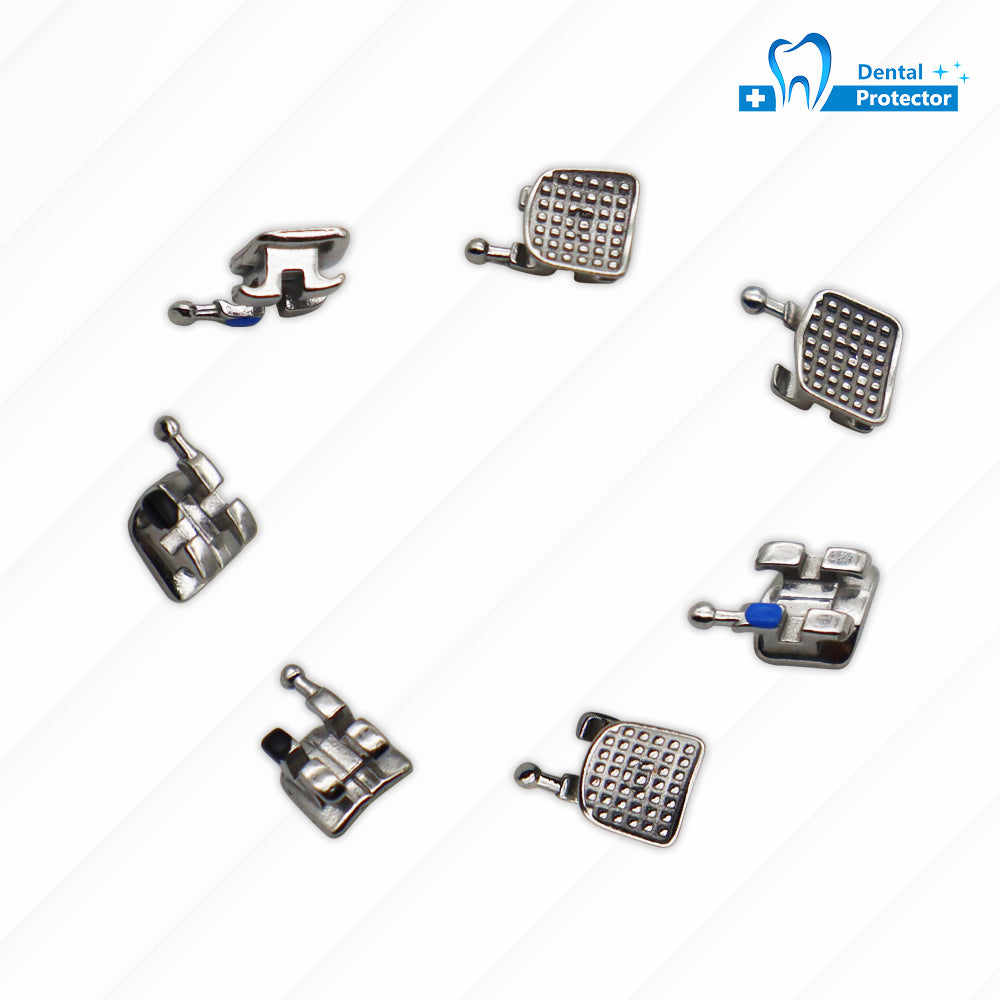 10 Sets/Pack 200 pcs of Brackets 022 inch Slot 3-4-5 Hooks Mini size MBT Metal Brackets
