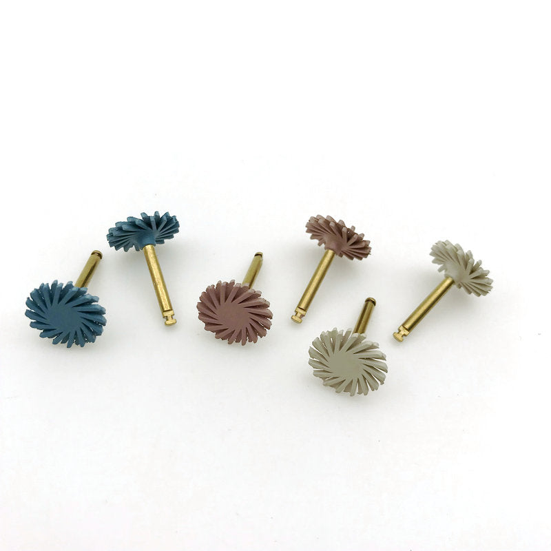 6 Pcs Mixed Dental Composite Resin Polishing Disc Kit Spiral Brush Burs Tooth Polisher Brush Oral cavity Clean Tools