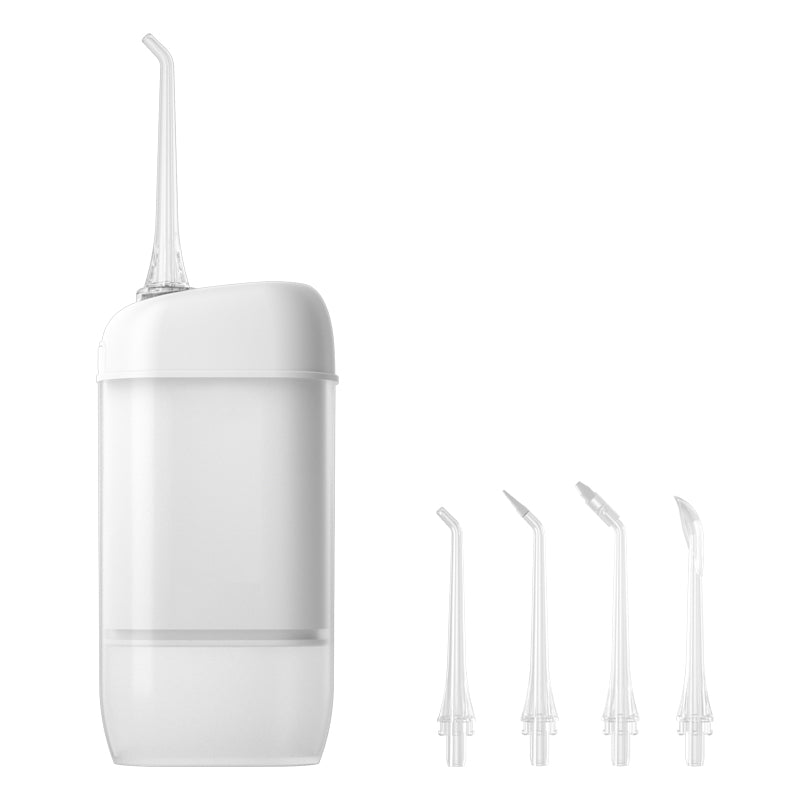 Cordless Water Flosser Portable Oral Irrigator Rechargeable Teeth Cleaner Pick for Braces & Bridges - 4 Modes, IPX7 Waterproof, Collapsible Water Tank for Travel and Home