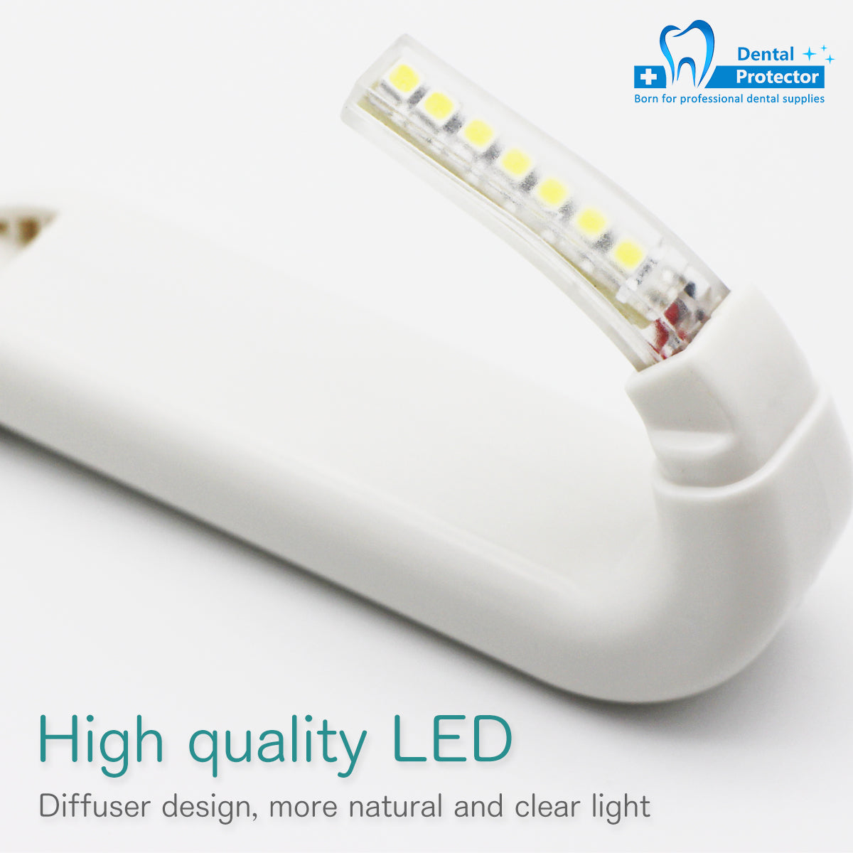 PD-OL Dentist Wireless Rechargeable Intro Oral LED Lighting Easy Bite Block Light Lamp Suction Tip