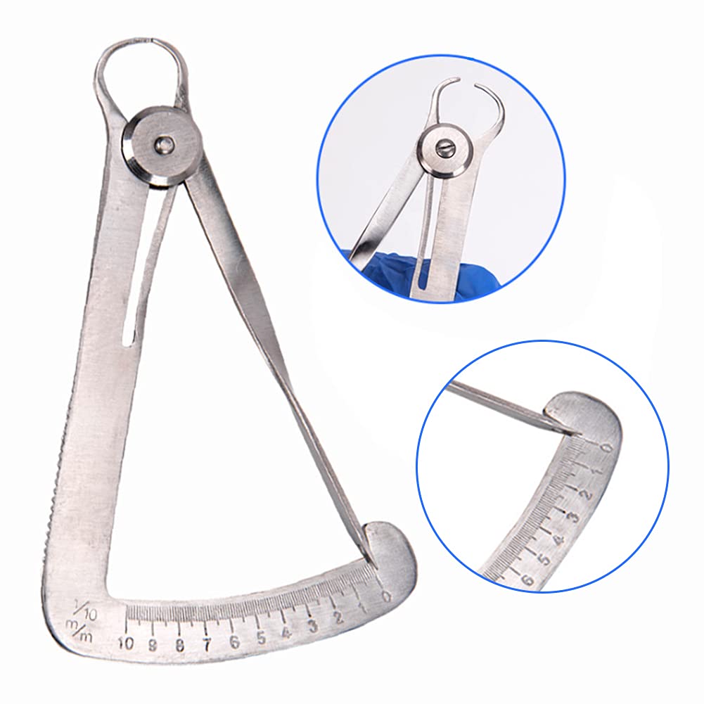 Dental Crown Gauge Caliper Dentist Tools Dental Caliper For Metal/Wax Dental Lab Tool Stainless Steel