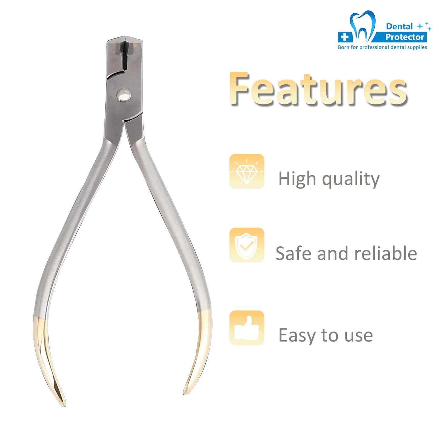 Distal End Cut Plier, Hold & Cut Hard and Soft Wire Orthodontic Cutter Dental Surgical Instrument Tool - Braces Removal Tools Tooth Pulling Kit for Dentist