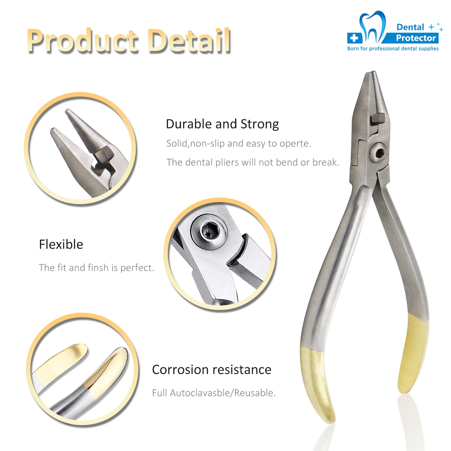Protector Orthodontic Plier Light Wire Bending Cutter NITI Arch wire Cinch Back Pliers Loop Forming Wire Plier