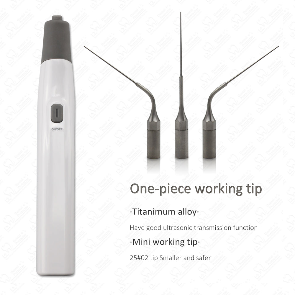 COXO Wireless Ultra Smart Endo Ultrasonic Activator with LED Light for Root Canal Treatment Gray color