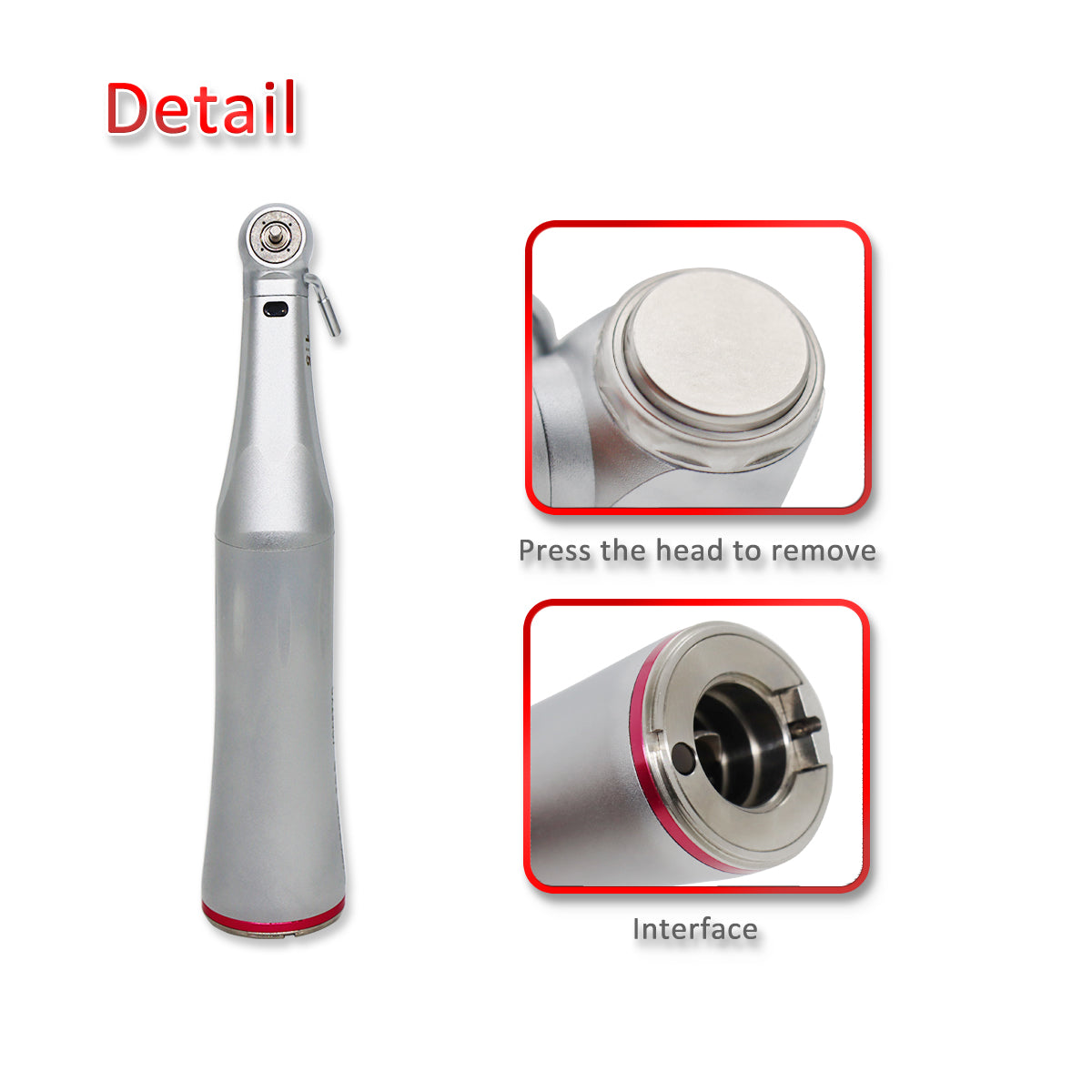 C7-1S COXO Dental 1: 5 Contra Angle for Remove Crown and Tooth Extraction, can be used with COXO implant motor