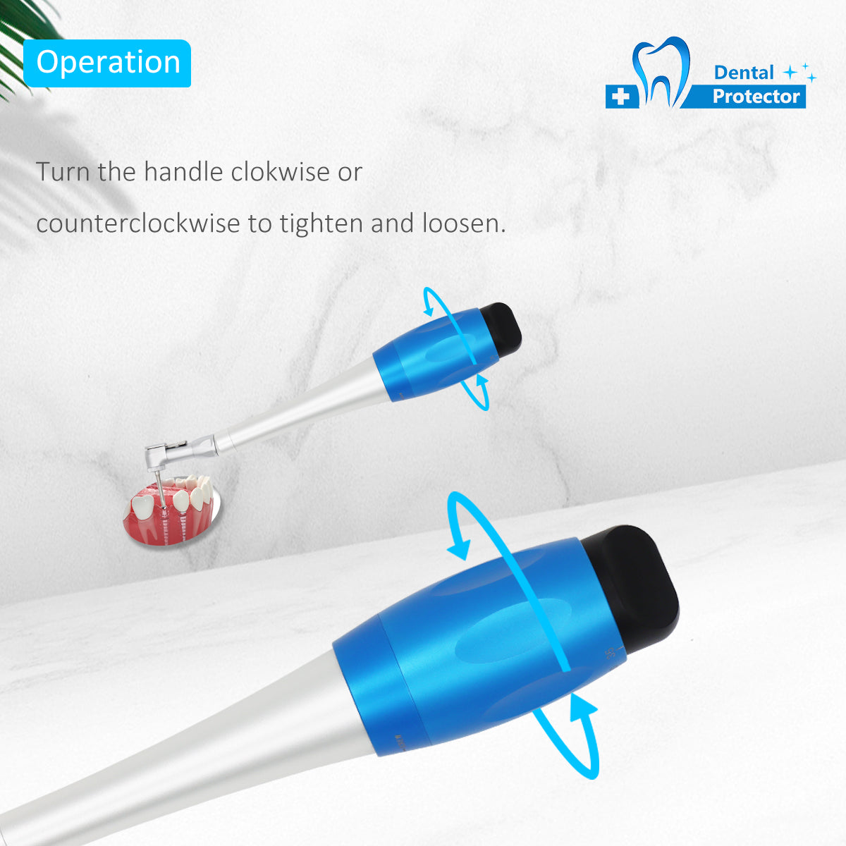 Dental Low Speed Handpiece Implant Torque Wrench 5N-35N Drivers 2.35mm Latch Type Bits Contra Angle Universal Silver Metal Box