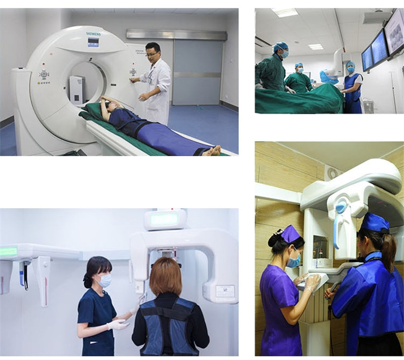 0.5mmPb X-Ray Apron with Thyroid Shield Collar Lightweight X-Ray Shield Apron Dental Lead Apron
