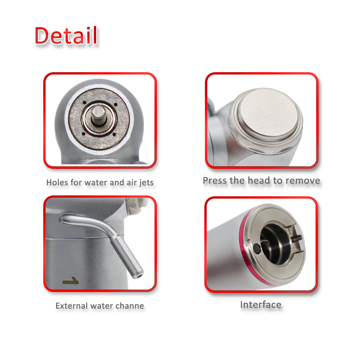 C7-1S COXO Dental 1: 5 Contra Angle for Remove Crown and Tooth Extraction, can be used with COXO implant motor