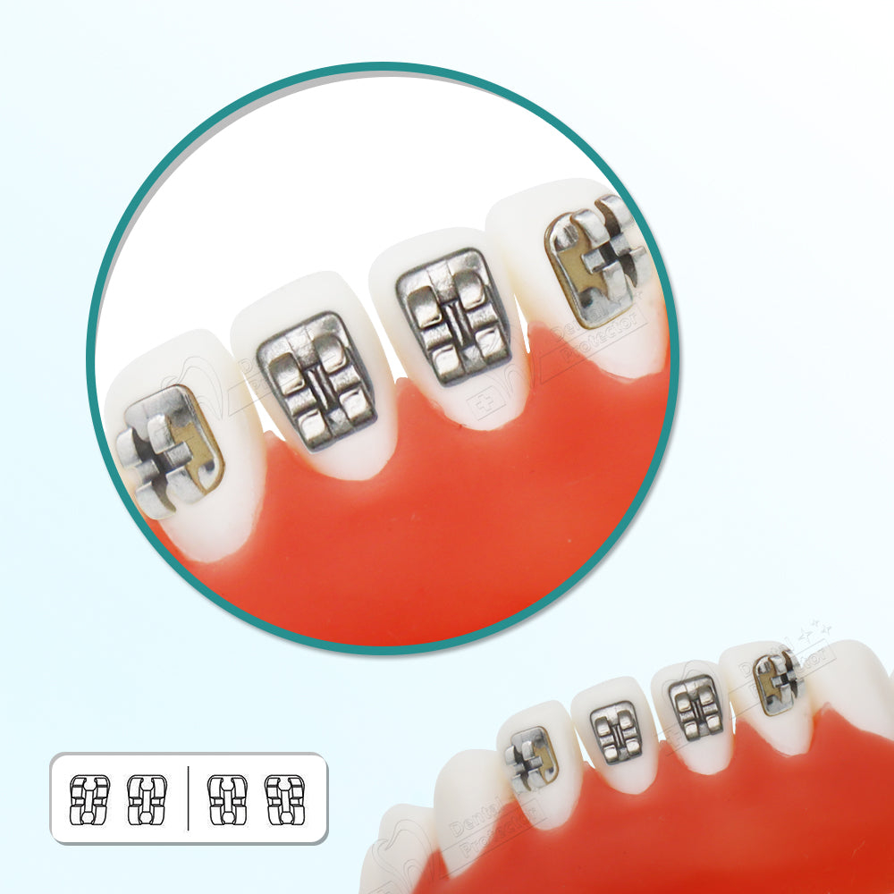 10 Sets/Pack 200 pcs of Brackets 022 inch Slot 3-4-5 Hooks Mini size MBT Metal Brackets