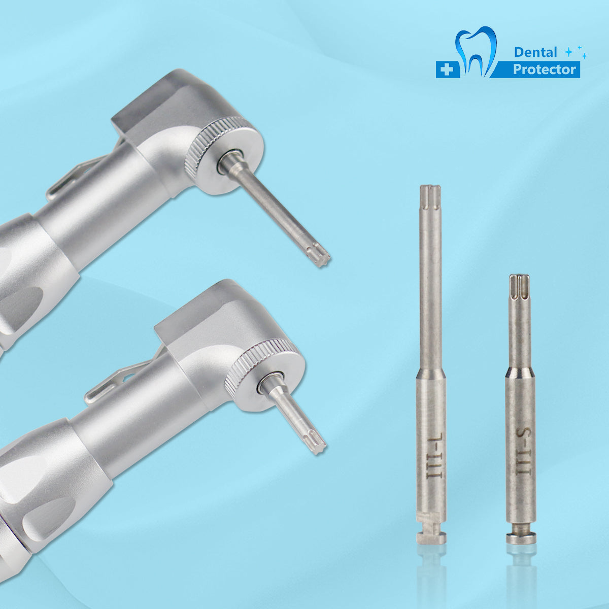 Dental Low Speed Handpiece Implant Torque Wrench 5N-35N Drivers 2.35mm Latch Type Bits Contra Angle Universal Silver Metal Box