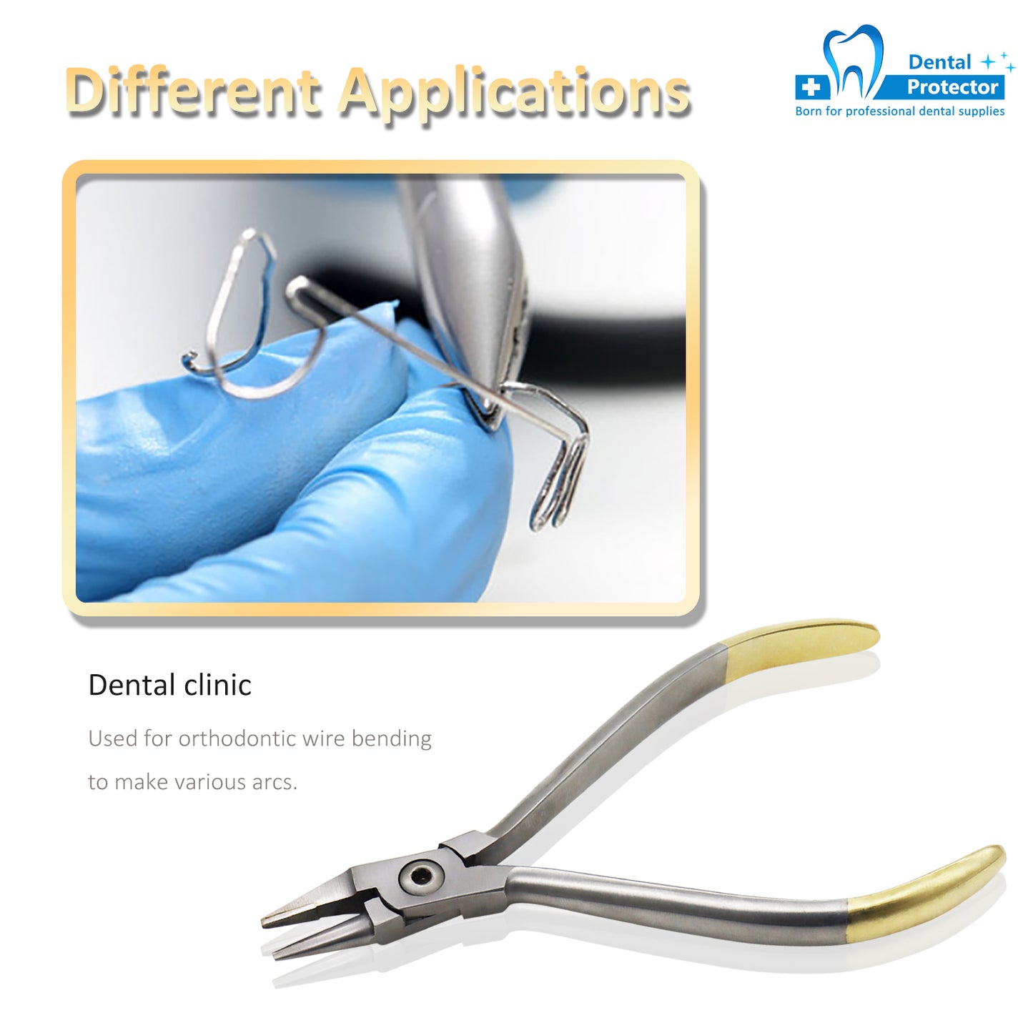 Protector Orthodontic Wire Bending Loop Forming Pliers Stainless Steel Orthodontic Instrument